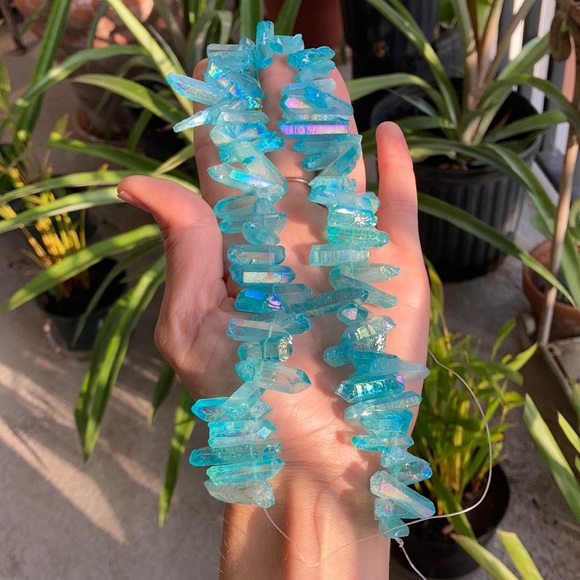 CUSTOM Aqua Angel Aura Pixie Crown - Picture 6 of 6